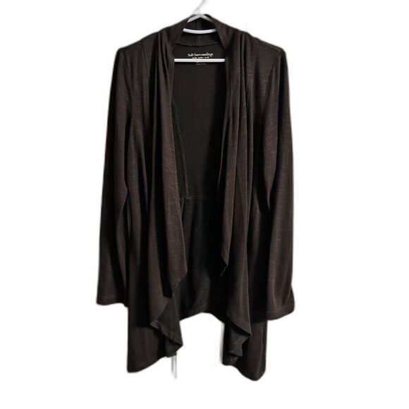 Soft Surroundings Womens Open Front Brown Cardigan Size Small-So Soft - Picture 1 of 10